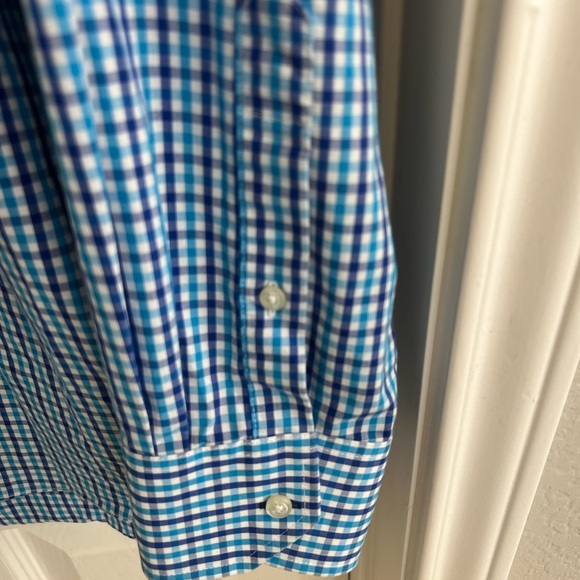 Izod Classic Fit Button Down XL Teal/Purple/Grey - Picture 4 of 11